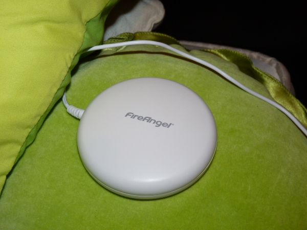 Vibrating pad that goes under my bed sheet to alert me when the smoke alarm goes off